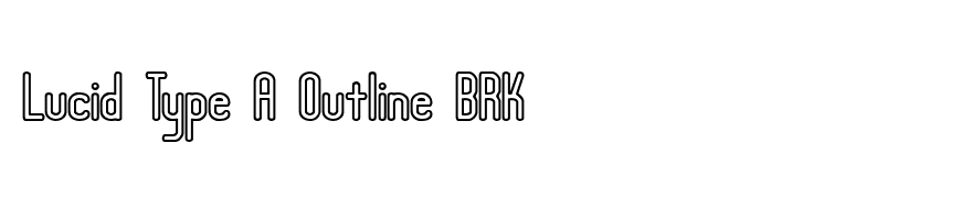 Lucid Type A Outline BRK