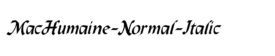 MacHumaine-Normal-Italic