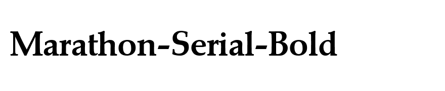 Marathon-Serial-Bold