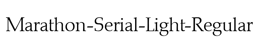 Marathon-Serial-Light-Regular