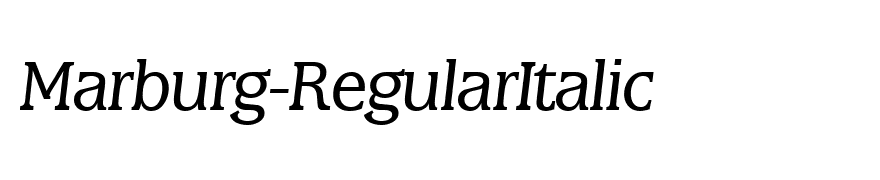 Marburg-RegularItalic