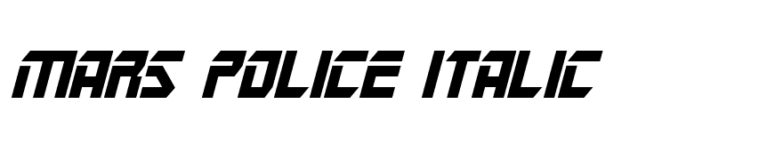 Mars Police Italic