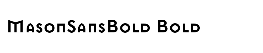 MasonSansBold Bold