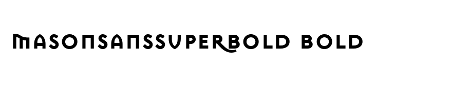 MasonSansSuperBold Bold