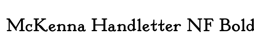 McKenna Handletter NF Bold