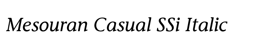 Mesouran Casual SSi Italic