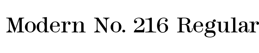 Modern No. 216 Regular