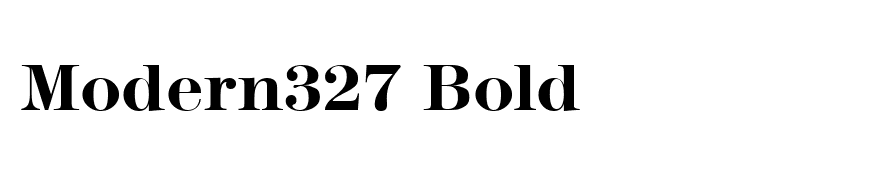 Modern327 Bold