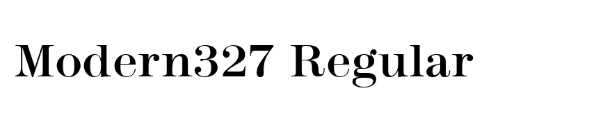 Modern327 Regular