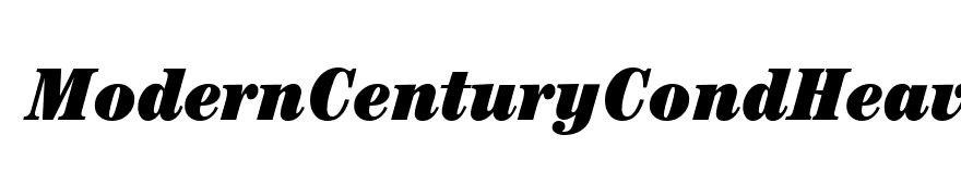 ModernCenturyCondHeavy-RegularItalic