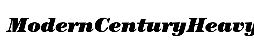 ModernCenturyHeavy-RegularItalic