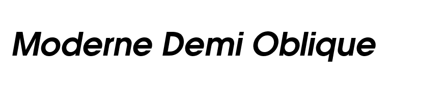 Moderne Demi Oblique