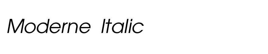 Moderne Italic