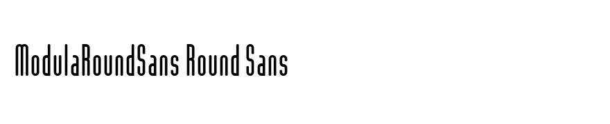 ModulaRoundSans Round Sans