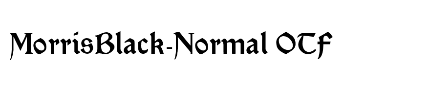 MorrisBlack-Normal OTF