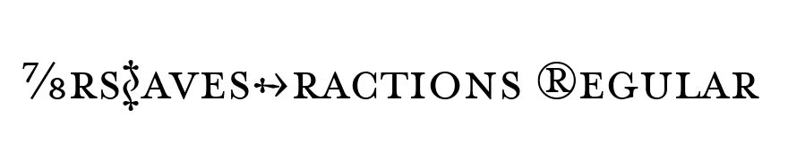 MrsEavesFractions Regular