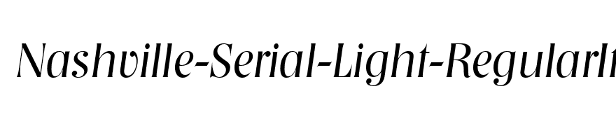 Nashville-Serial-Light-RegularItalic