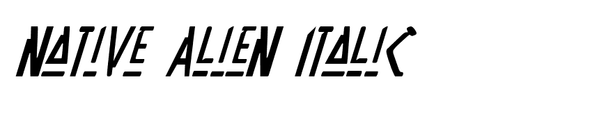 Native Alien Italic