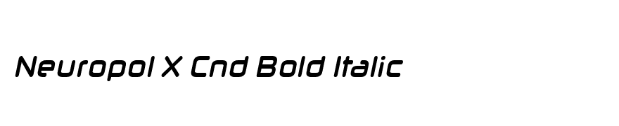 Neuropol X Cnd Bold Italic