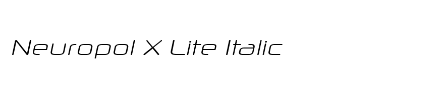 Neuropol X Lite Italic