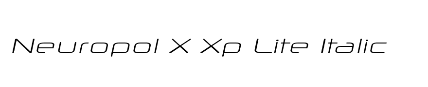 Neuropol X Xp Lite Italic