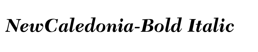 NewCaledonia-Bold Italic