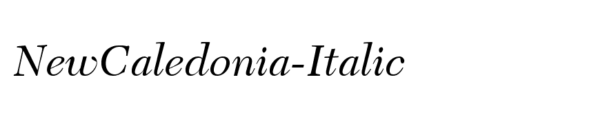 NewCaledonia-Italic