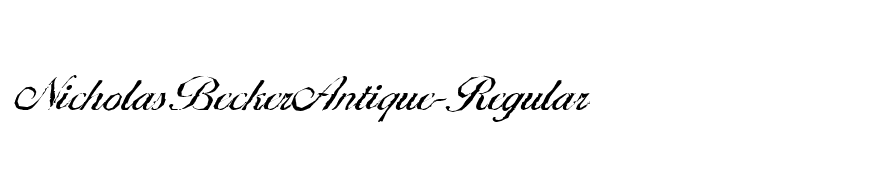 NicholasBeckerAntique-Regular