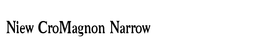 Niew CroMagnon Narrow