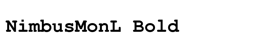 NimbusMonL Bold