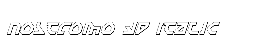 Nostromo 3D Italic