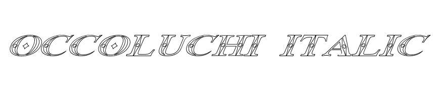 Occoluchi Italic Outline