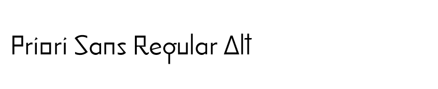 Priori Sans Regular Alt