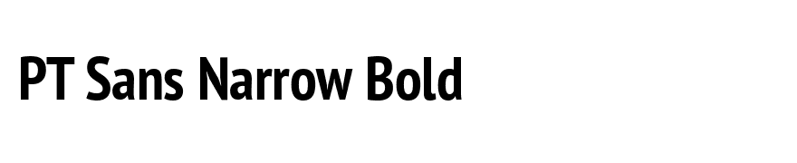 PT Sans Narrow Bold