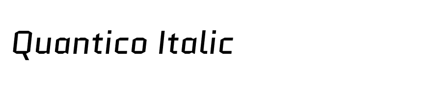 Quantico Italic