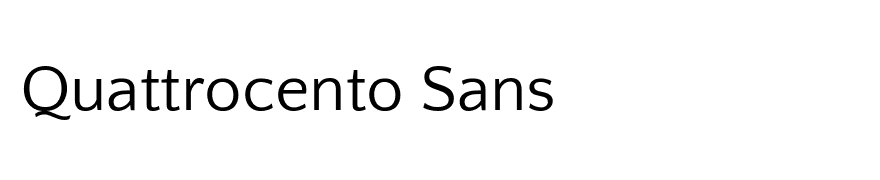 Quattrocento Sans