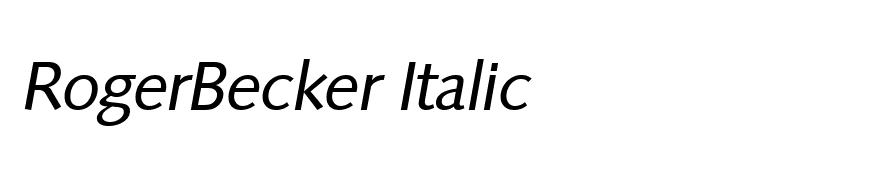 RogerBecker Italic