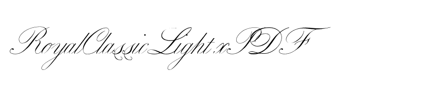 RoyalClassicLight xPDF