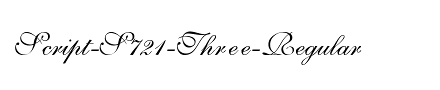 Script-S721-Three-Regular