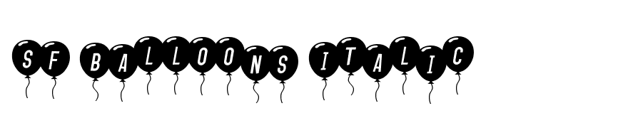 SF Balloons Italic