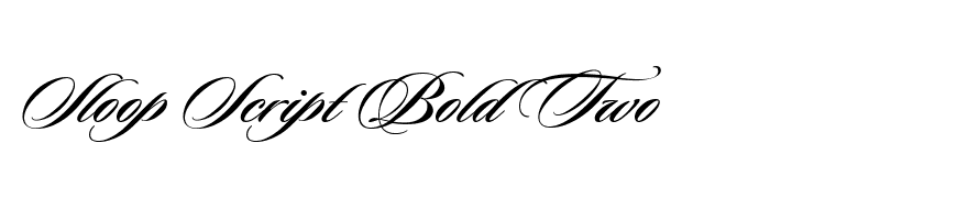 Sloop Script Bold Two