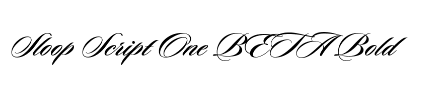 Sloop Script One BETA Bold