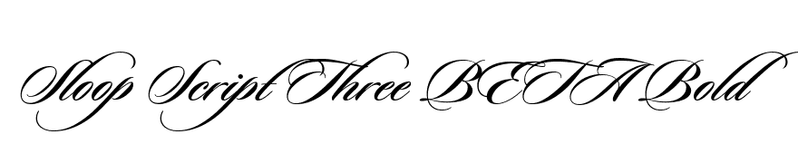 Sloop Script Three BETA Bold