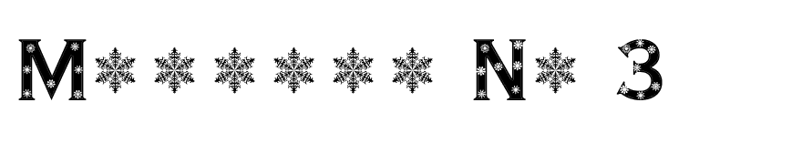 Snowflake Letters