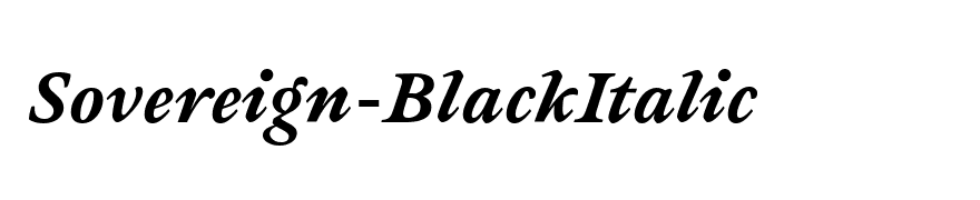 Sovereign-BlackItalic