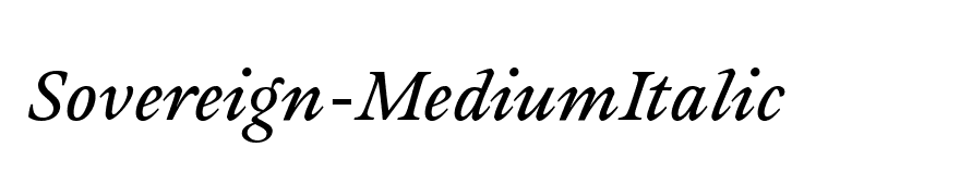 Sovereign-MediumItalic