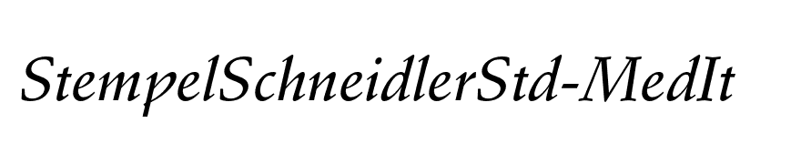 StempelSchneidlerStd-MedIt