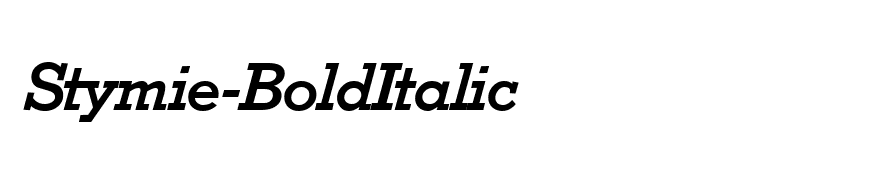 Stymie-BoldItalic