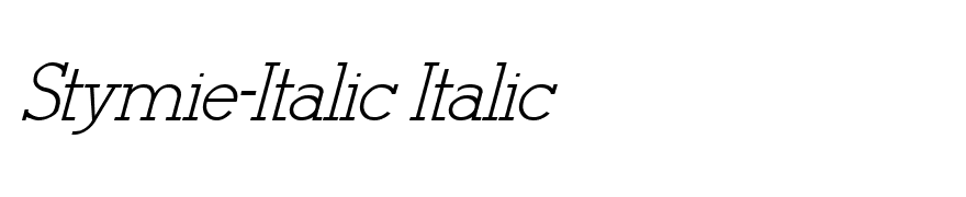 Stymie-Italic Italic