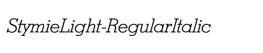 StymieLight-RegularItalic